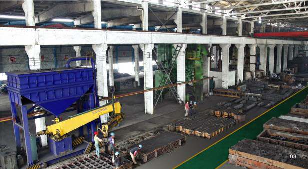 8000m2 resin sand casting production line