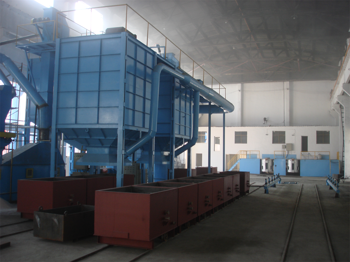 Lost mold casting production line